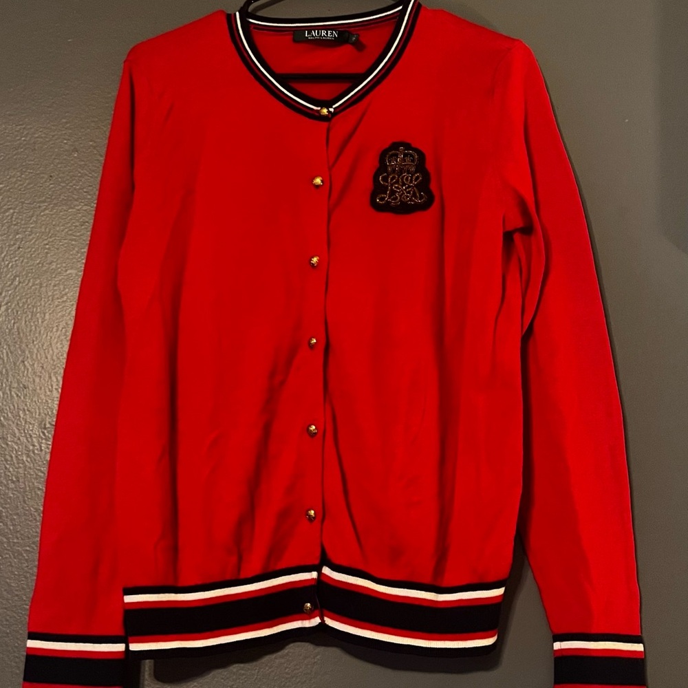 Bullion-Patch Cardigan